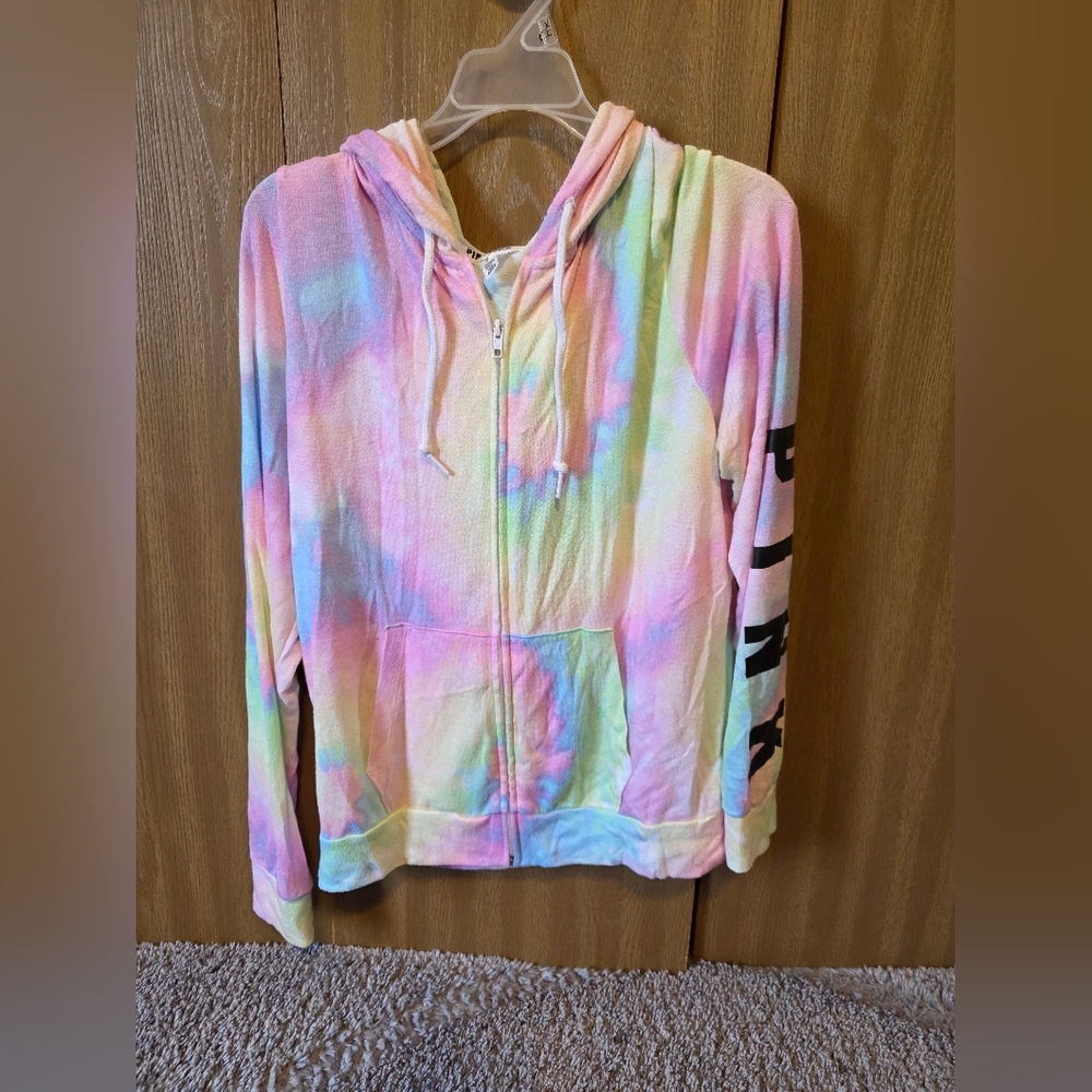 PINK Victoria's Secret Pastel Tie-Dye Hoodie